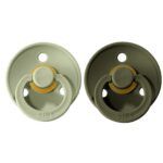 Pack 2 Chupetes BIBS Round 0-6M | Sage/Hunter Green - Imagen 4