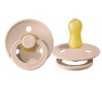 Pack 2 Chupetes BIBS Round 0-6M | Blush/Ivory - Imagen 3