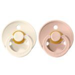 Pack 2 Chupetes BIBS Round 0-6M | Blush/Ivory - Imagen 5