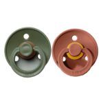 Pack 2 Chupetes BIBS - 0-6M Woodchuck/Hunter Green