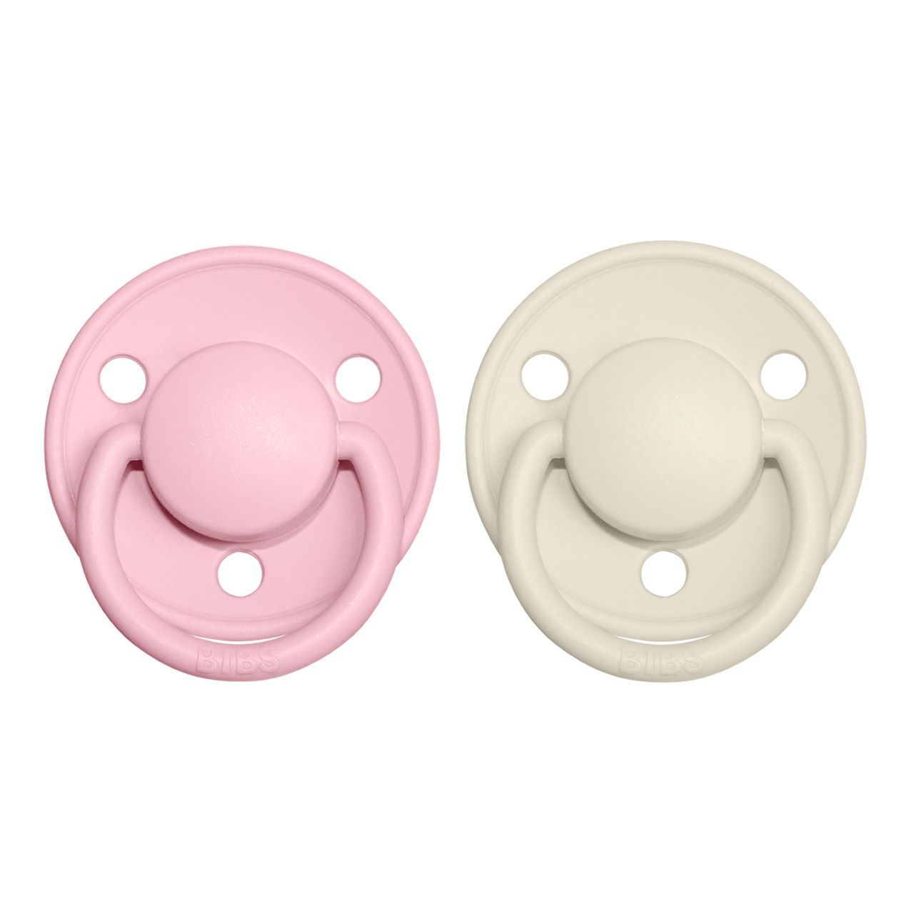 Bibs-Chupetes-De-Luxe-Ivory-Baby-Pink-Cocoliso-1_l_a0940ffb6b5ccbc094983740a38d27bf Pack 2 Chupetes BIBS De Lux - 0-6M Ivory/Baby Pink - Imagen 1