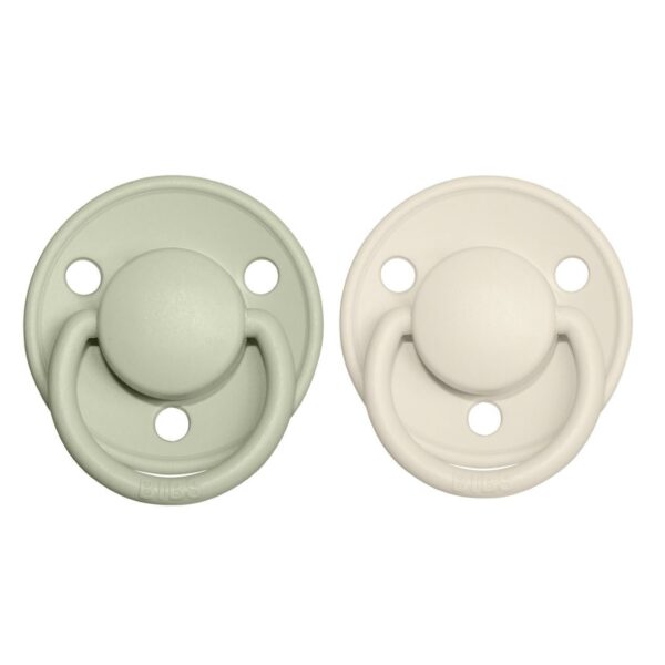 Pack 2 Chupetes BIBS  De Lux - 6-18M Ivory/Sage