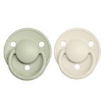 Pack 2 Chupetes BIBS  De Lux - 0-6M Ivory/Sage