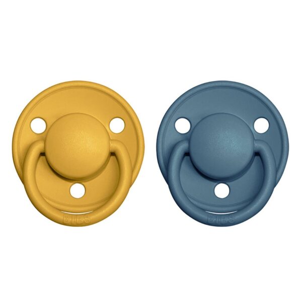 Pack 2 Chupetes BIBS  De Lux - 6-18M Mustard/Petrol