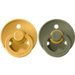 Pack 2 Chupetes BIBS - 0-6M Honey Bee/Olive