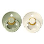 Pack 2 Chupetes BIBS Round 6-18M | Ivory/Sage - Imagen 3
