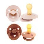 Pack 2 Chupetes BIBS Round 6-18M | Blush/Woodchuck - Imagen 2