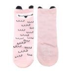 Calcetines Antideslizantes Largos Pajarito Rosa - Imagen 3