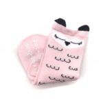 Calcetines Antideslizantes Largos Pajarito Rosa
