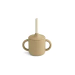 Taza con tapa y pajita CAMERON - Oat/sandy mix
