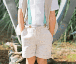 Bermudas Niño Lino Natural - Imagen 2