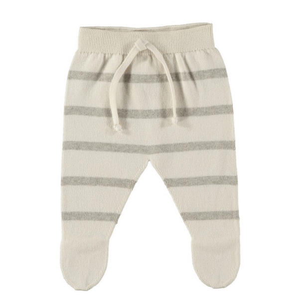 Polaina punto rayas LUC | Cream Stone