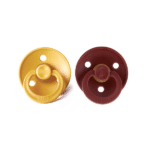 Pack 2 Chupetes BIBS - 6-18M Mustard/Wine