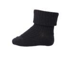 Calcetines canalé l LANA DE MERINO l GRIS OSCURO 497
