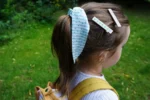 Set x2 clips de pelo | MAXI Stripes Caramel - Imagen 4