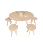 Set Mesa multifunción XXL + 4 taburetes - The Drawin'table Home Edition XXL - Imagen 3