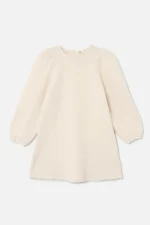 Vestido acolchado zigzag GIANNA KIDS | Crema - Imagen 4