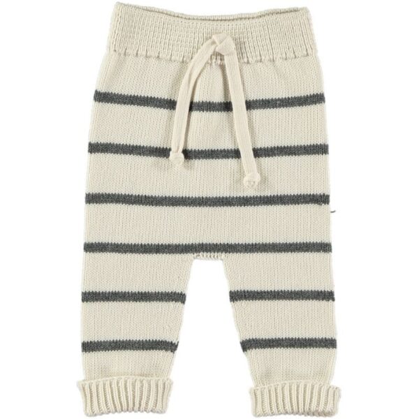 Pantalón punto rayas GUIDO | Cream Dark Grey