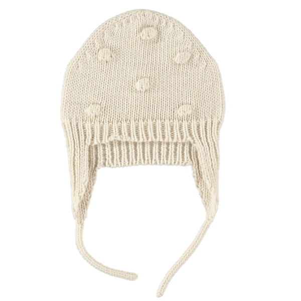 Gorrito punto popcorn ISSUR - Cream