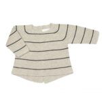 Jersey punto bobo rayas IGGY - Cream grey - Imagen 4