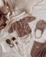 Gorrito punto popcorn ISSUR - Pale Rose - Imagen 4