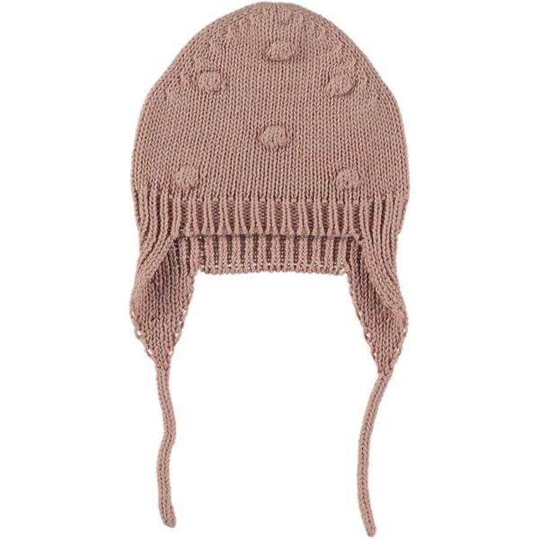 Gorrito punto popcorn ISSUR - Pale Rose