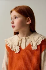 Blusa cuello peter pan ALVAK KIDS | Crema - Imagen 2