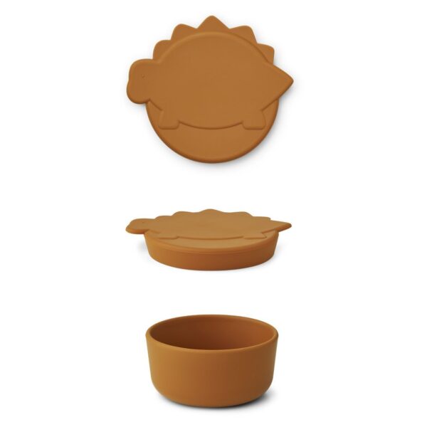 Bol mediano con tapa | CORNELIUS 11cm -Dino Mustard