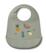 Babero Plastificado Anticaída TILDA - Fruit dove blue