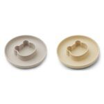 Pack x 2 Platos Silicona Gordon - Mr. Bear Wheat Yellow/Sandy Mix - Imagen 5