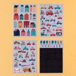 Set 150 Pegatinas removibles | MY CITY - Imagen 3