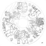 Recarga de 20 hojas para colorerar - Playtime - The Drawin'table Home Edition - Imagen 3