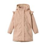 Abrigo impermeable con volantes | Rosa