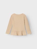 Camiseta con peplum KIDS | Crema - Imagen 3
