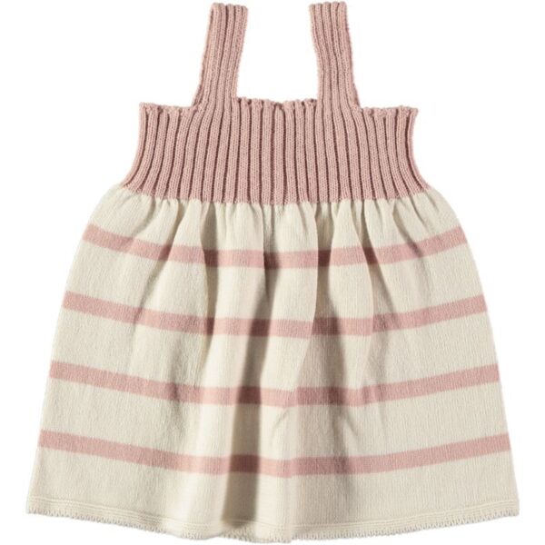 Vestido punto rayas NICOL - Cream Rose
