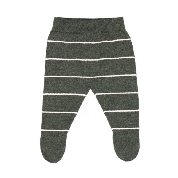 Polaina punto RAY rayas - Dark Grey Cream