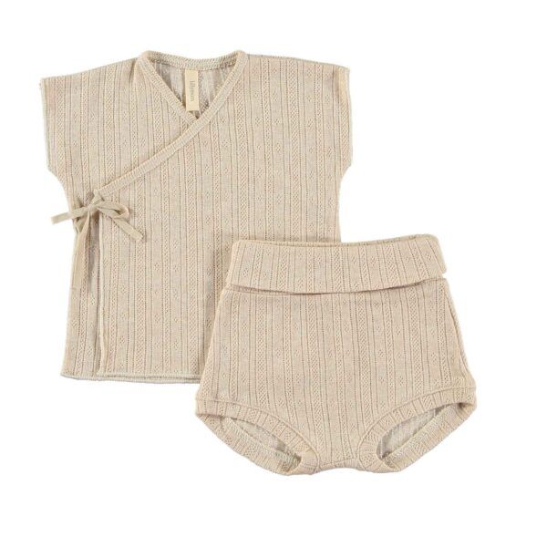 Jubón manga corta + culotte | BE CUTE calado | Nute