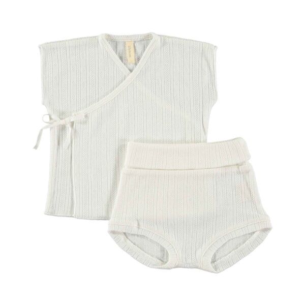 Jubón manga corta + culotte | BE CUTE calado | Talcum