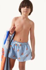 Bañador BEACH ORANGES | Cadet blue/orange - Imagen 4