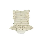 Vestido body lino | RAYAS BLANCO BEIGE - Imagen 3