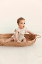 Vestido body lino | RAYAS BLANCO BEIGE - Imagen 2