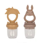 Set x2 chupete alimentador bunny & lemon | HORTENSIA/ALMOND