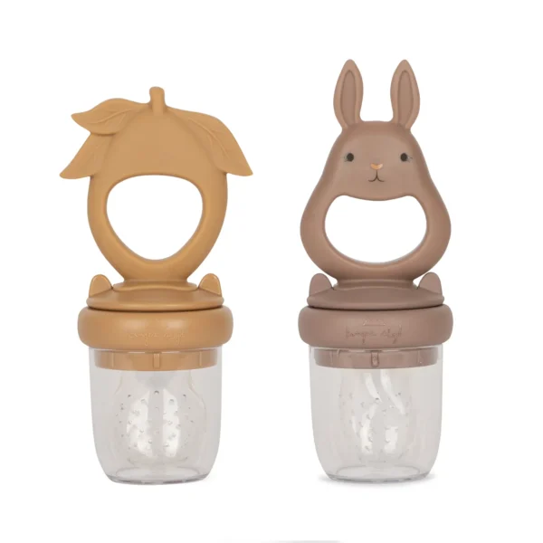 Set x2 chupete alimentador bunny & lemon | HORTENSIA/ALMOND