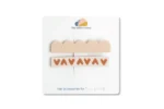 Set x2 clips de pelo | MAXI Stripes Caramel