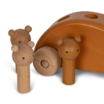Coche Pop-Up ositos madera - Imagen 4