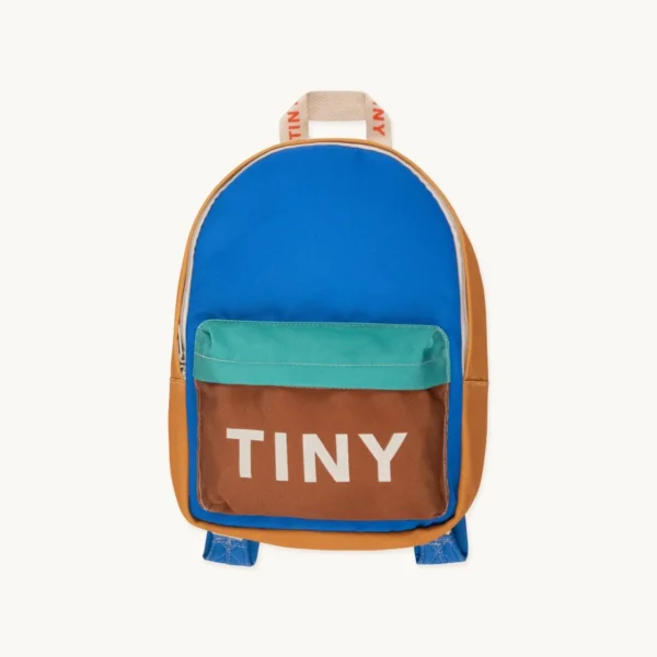 Mochila Tiny l COLOR BLOCK AZUL MARRON