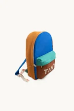 Mochila Tiny l COLOR BLOCK AZUL MARRON - Imagen 4