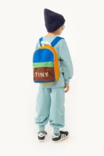 Mochila Tiny l COLOR BLOCK AZUL MARRON - Imagen 2