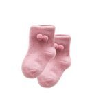 Calcetines Cortos Pompón Rosa