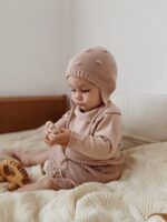 Gorrito punto popcorn ISSUR - Pale Rose - Imagen 2